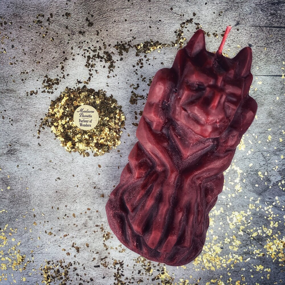 Beeswax Gargoyle Protector Spell Candle