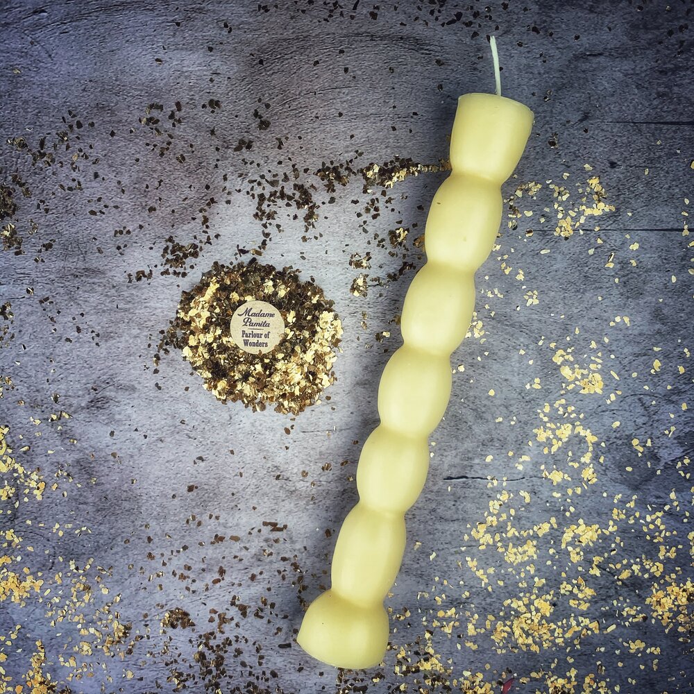 Beeswax Seven Knob Spell Candle
