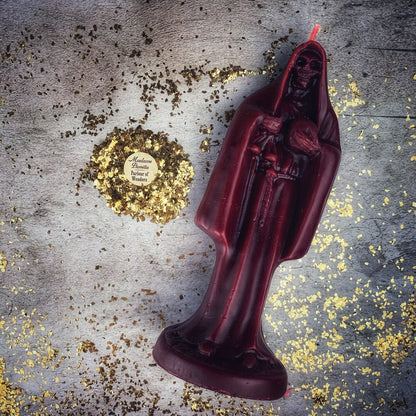 Beeswax Santa Muerte Spell Candle