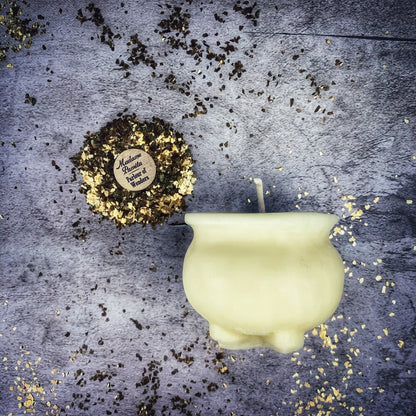 Beeswax Cauldron of Magick Spell Candle