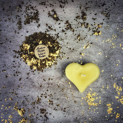 Beeswax Mini Heart Spell Candle