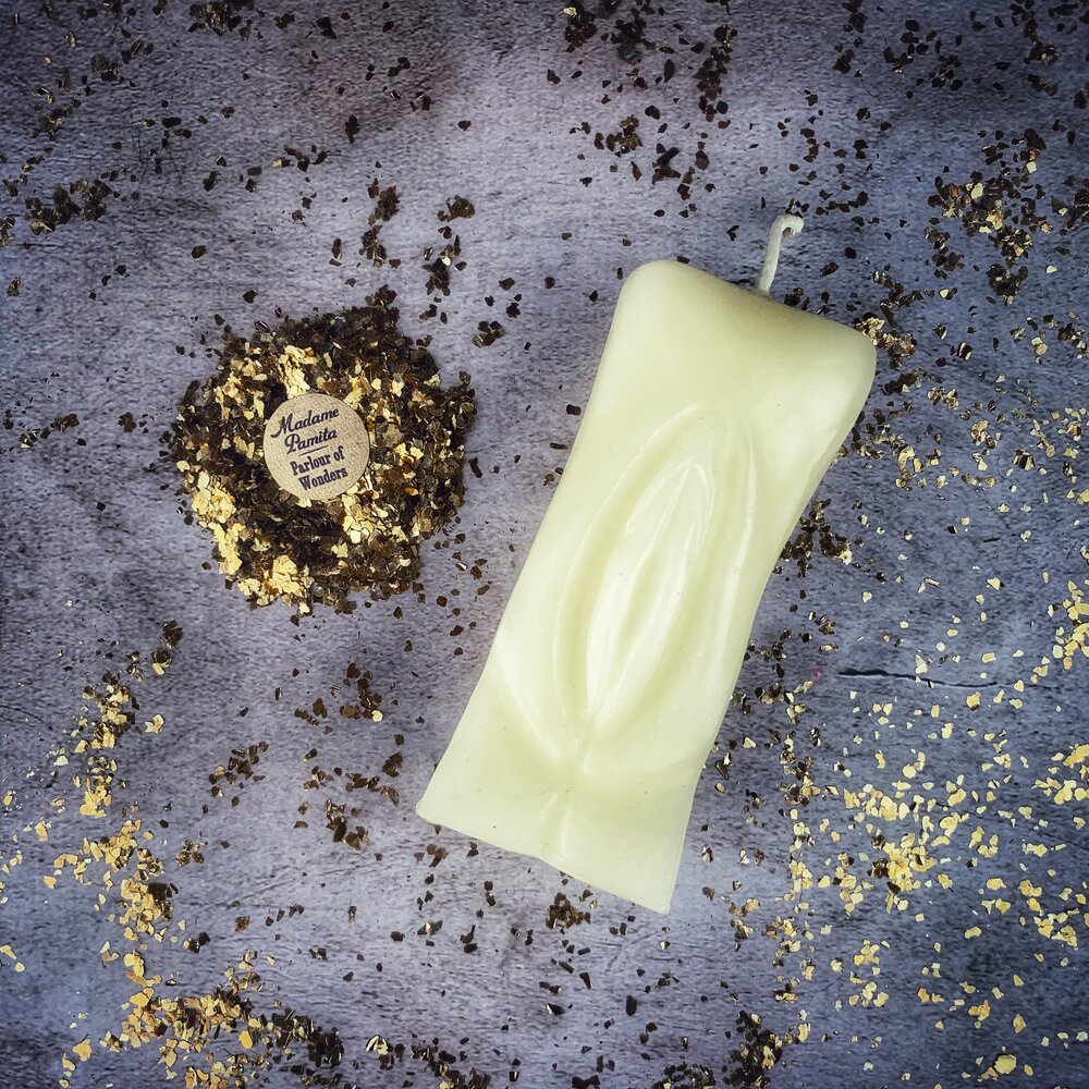 Beeswax Yoni Vulva Spell Candle