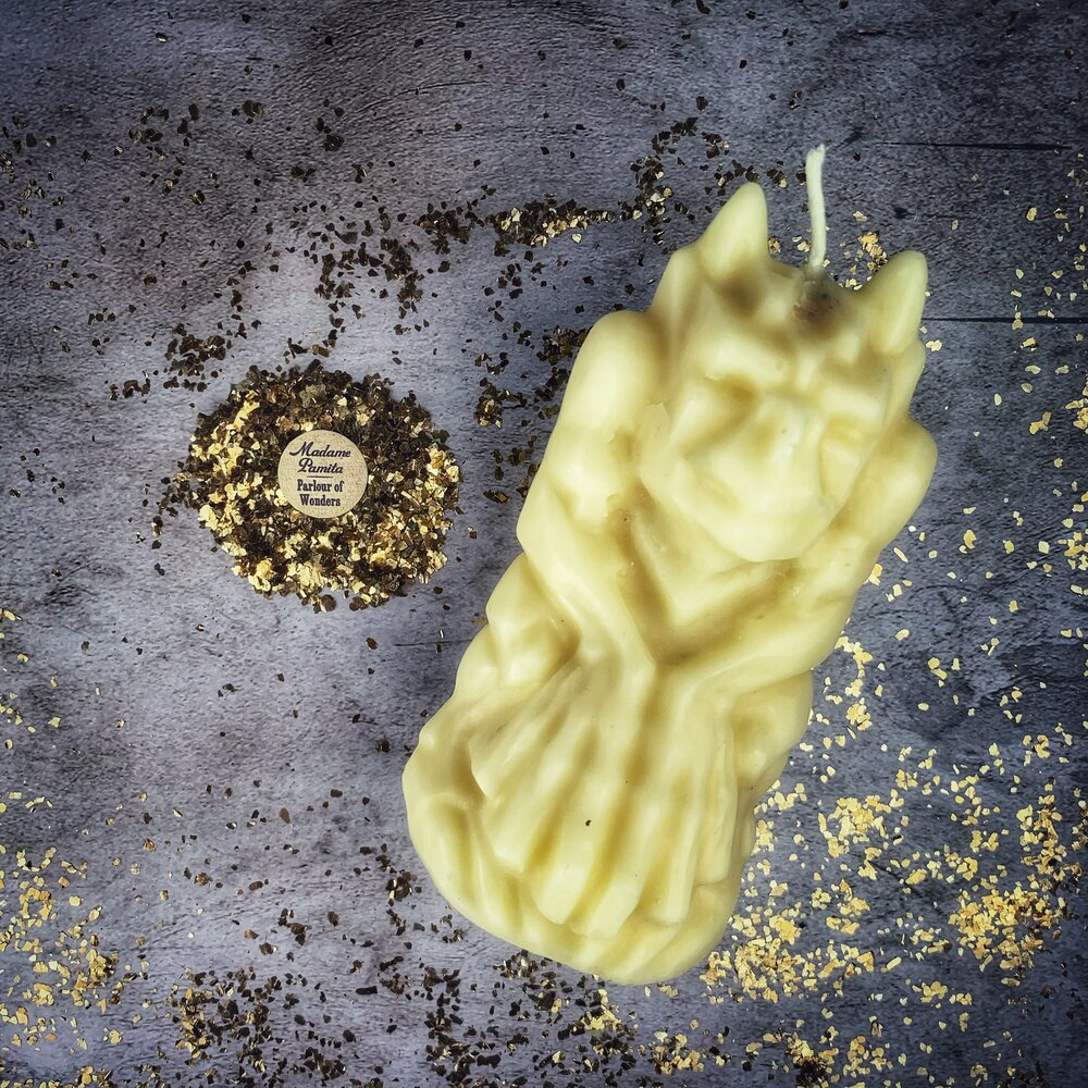 Beeswax Gargoyle Protector Spell Candle