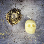 Beeswax Skull Spell Candle - Small