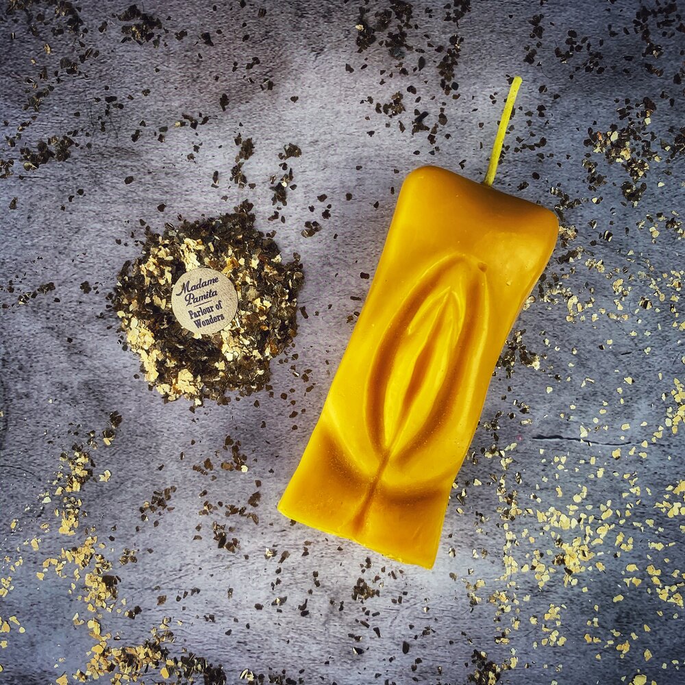 Beeswax Yoni Vulva Spell Candle