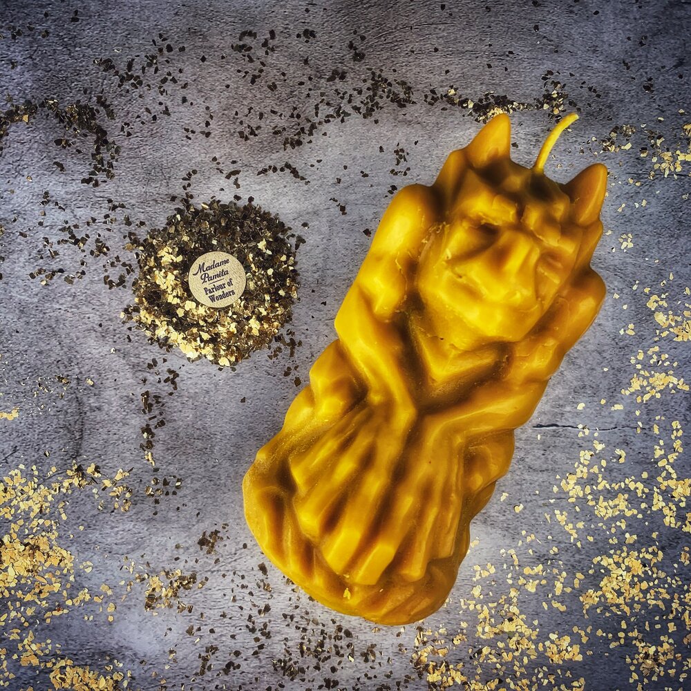 Beeswax Gargoyle Protector Spell Candle
