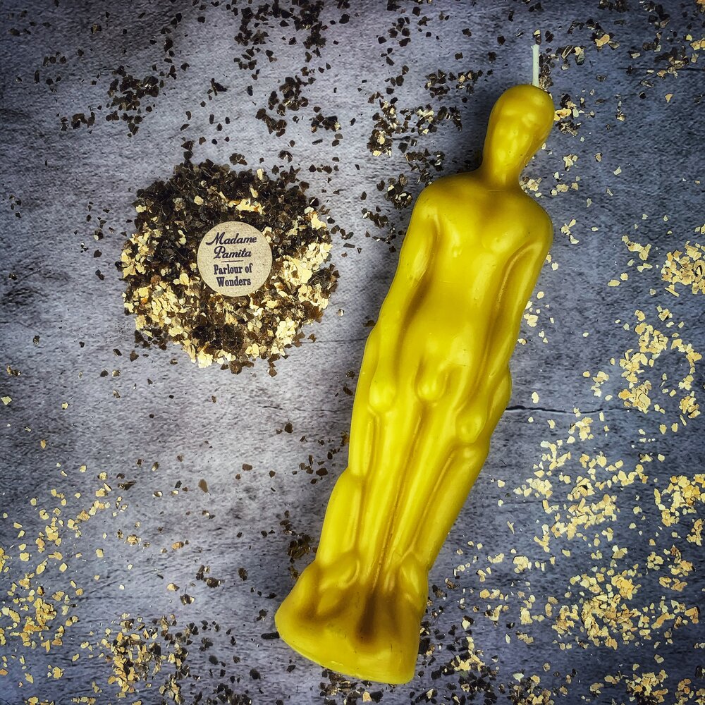 Beeswax Male Figural Spell Candle