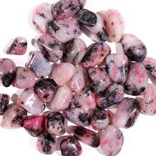 Rhodonite in Quartz Tumbled