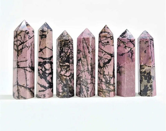 Rhodonite Healing Crystal Tower For Emotional Protection