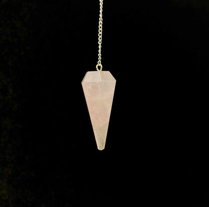Rose Quartz Healing Pendulum for Love and Compassion