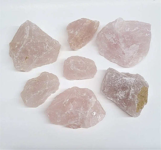 Rough Rose Quartz Pocket Stone 1" - 2"