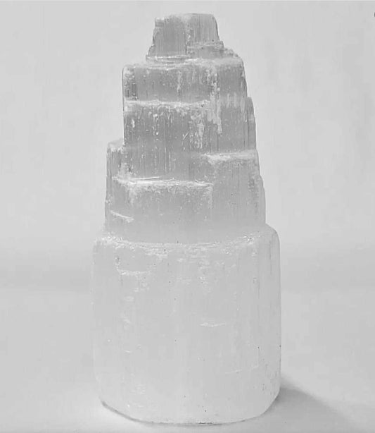 Healing Selenite Crystal Mini Tower for Chakra Alignment