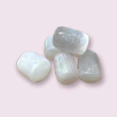 Healing Selenite Crystal Tumbled Stone for Protection