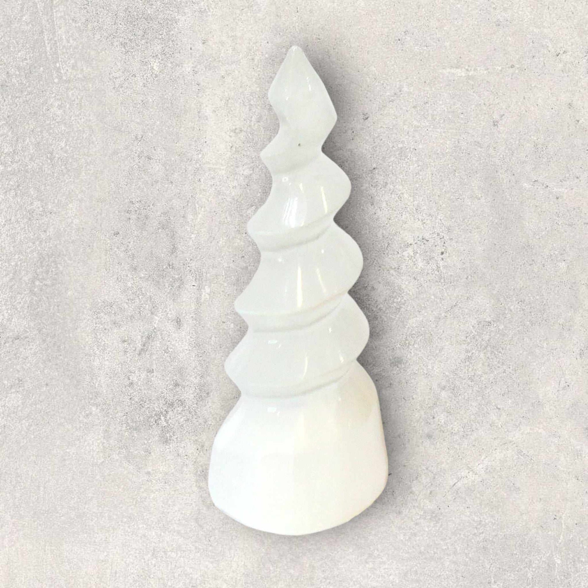 Selenite Unicorn Horn Crystal For Healing | Mystics Vibe