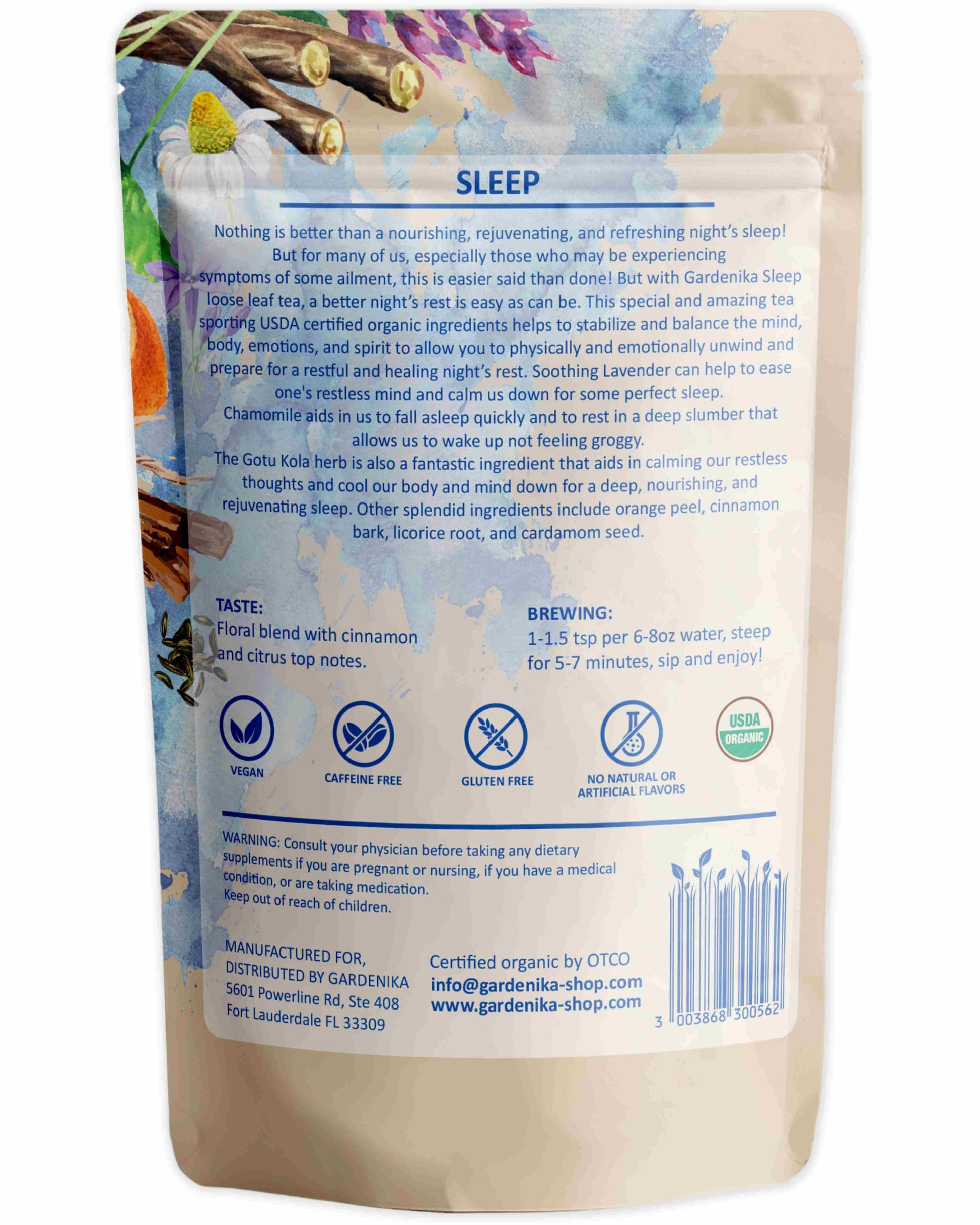 USDA Organic Sleep Calm Chamomile Loose Leaf Tea, 4 oz