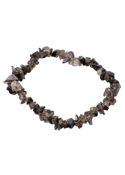 Smoky Quartz Chip Stretch Bracelet