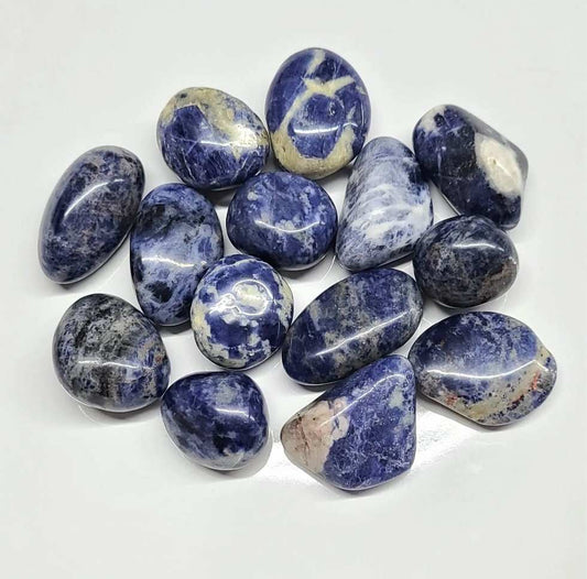 Sodalite Tumbled Stone Crystal For Clarity And Intuition