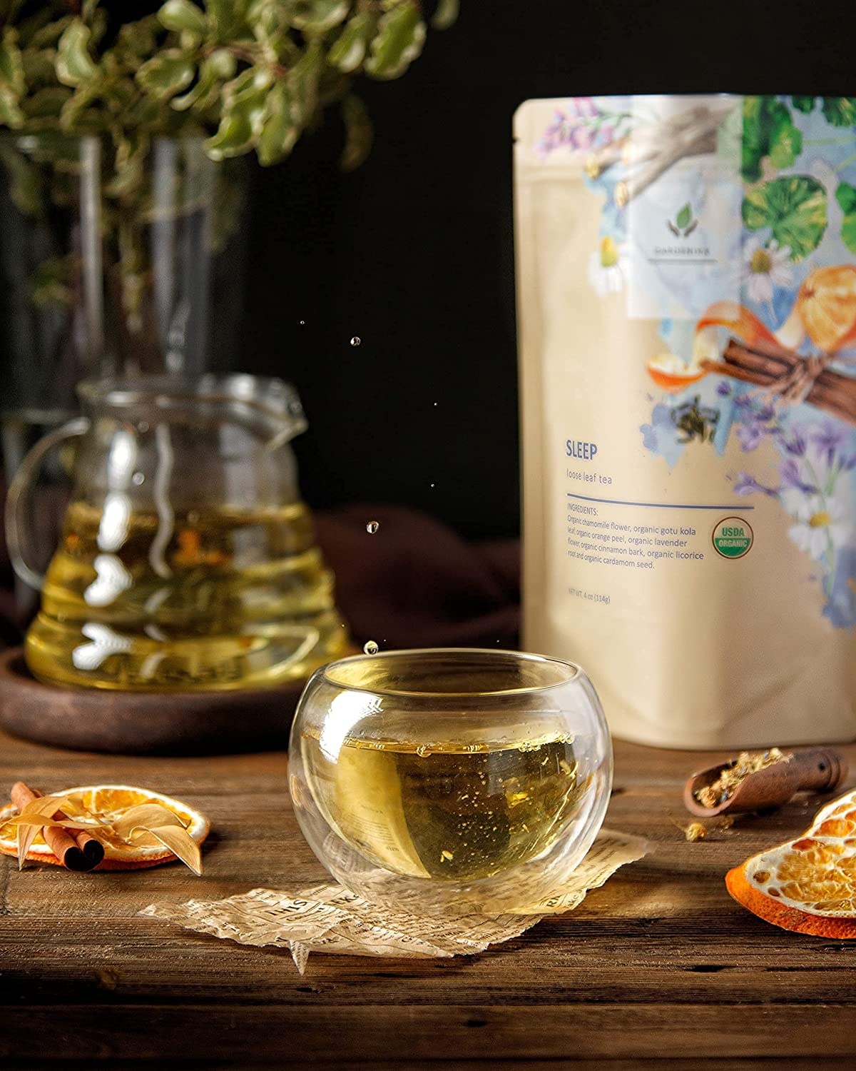 USDA Organic Sleep Calm Chamomile Loose Leaf Tea, 4 oz