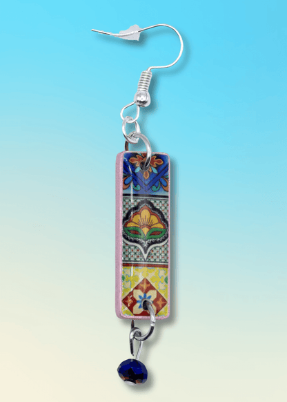 Talavera Tile Inspired Earrings