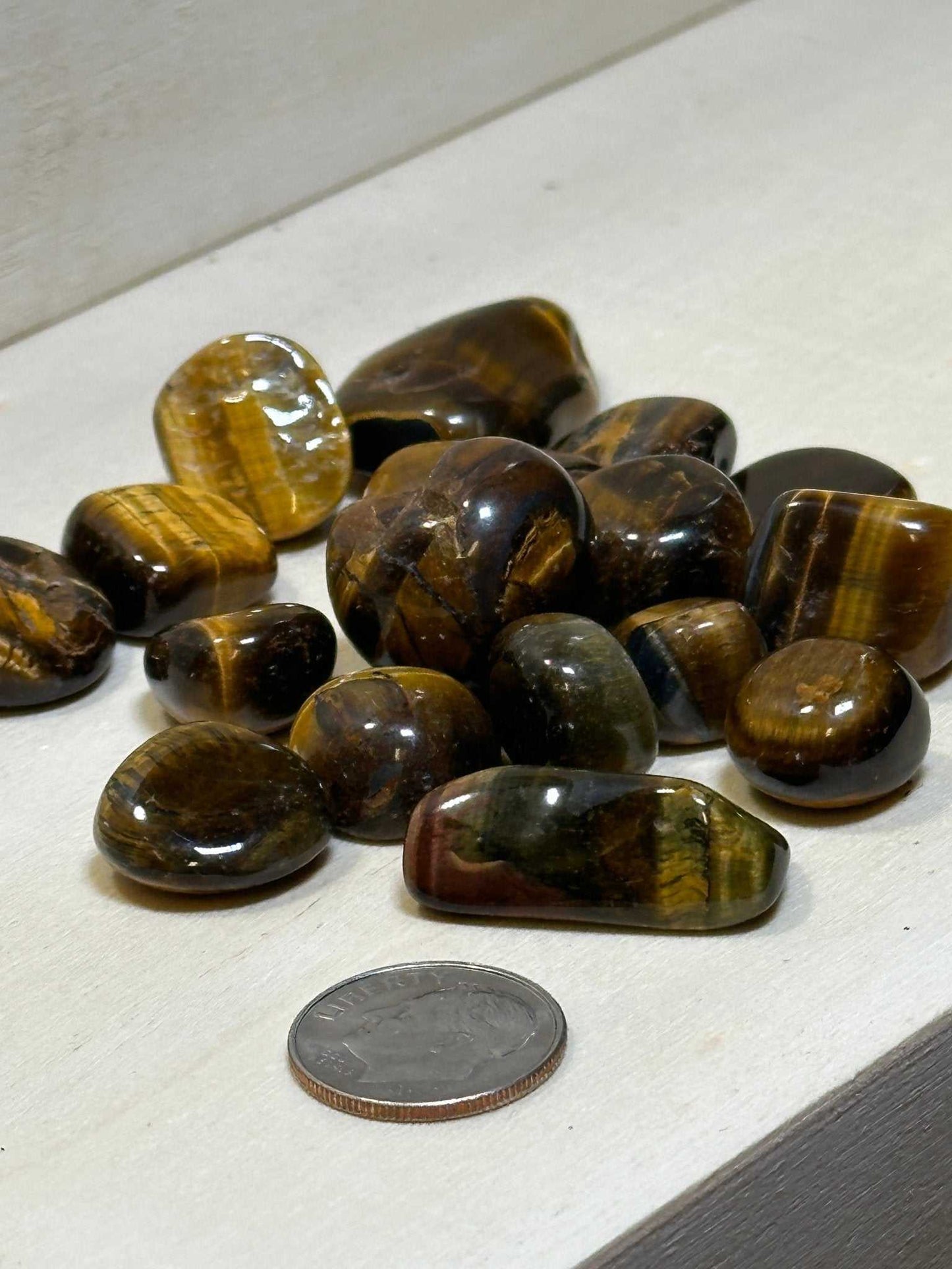 Tiger Eye Tumbled Crystal for Strength and Courage