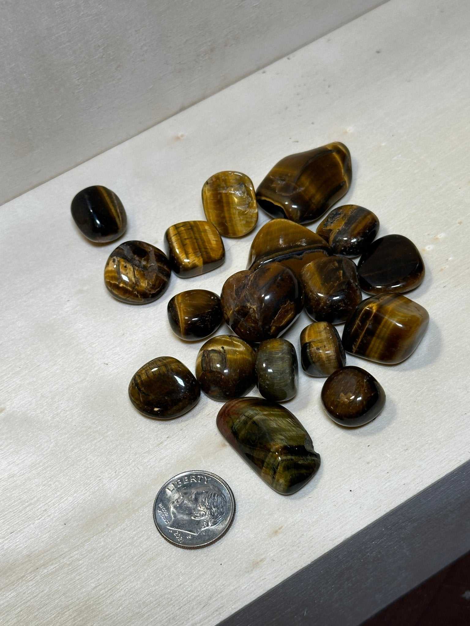 Tiger Eye Tumbled Crystal for Strength and Courage