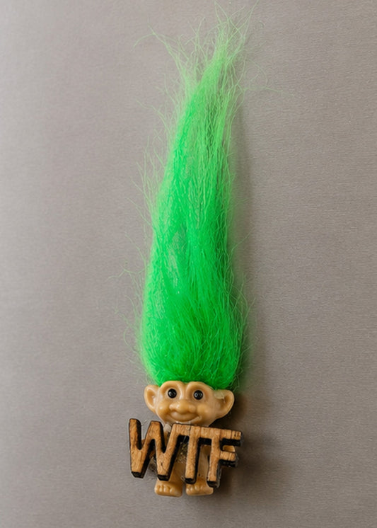 Troll Doll WTF Refrigerator Magnet