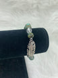 Turquoise & Quartz Feather Bracelet