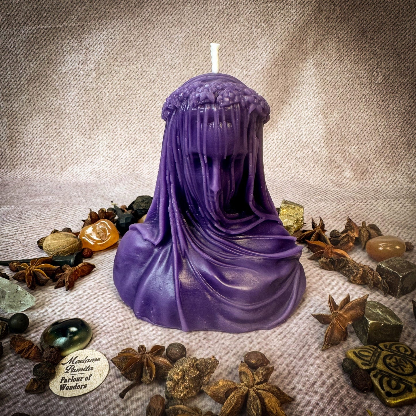 Veil of Secrets Candle Spell Kit - Truth & Privacy Magic