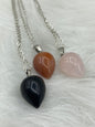 Assorted Gemstone Water Drop Necklace