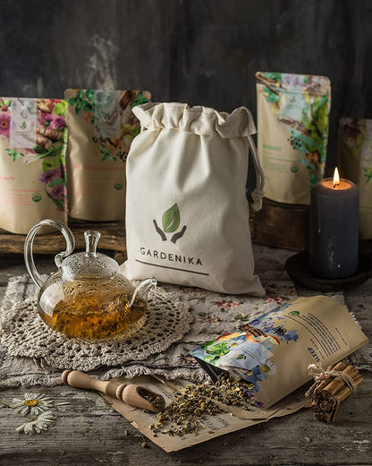 Gardenika USDA Organic Loose Leaf Herbal Tea Sampler