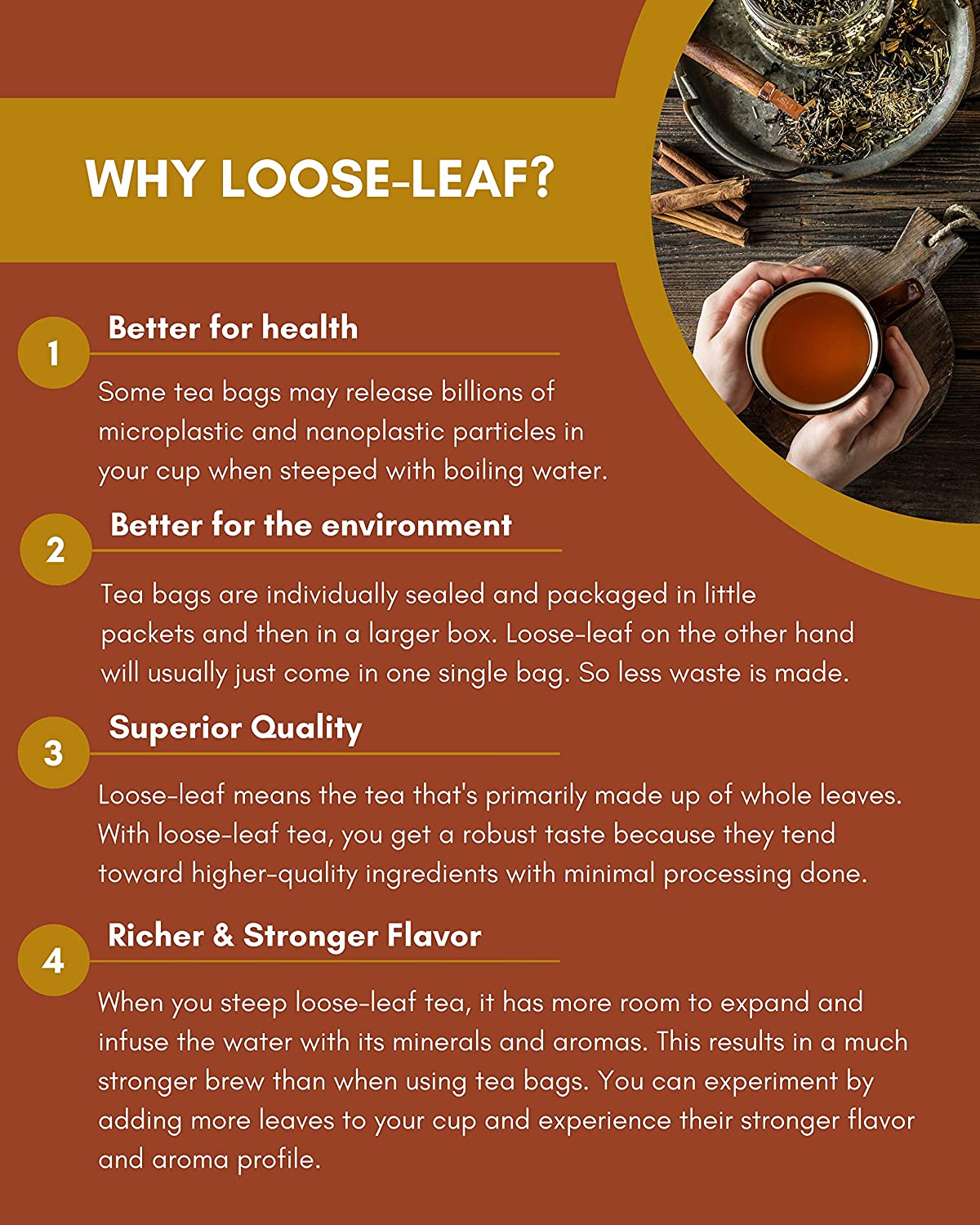 USDA Organic Lemon Essence Black Loose Leaf Tea with Green Rooibos