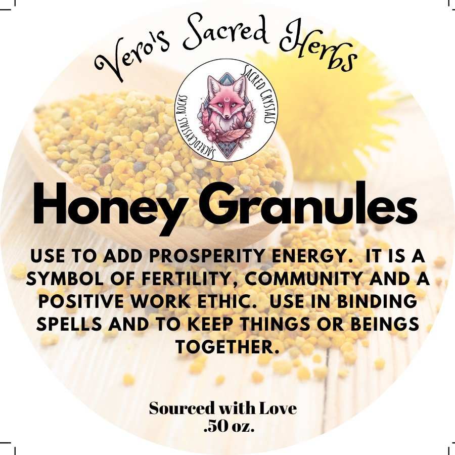 Herb Garden Wildcrafted Honey Granules 0.5oz for Rituals