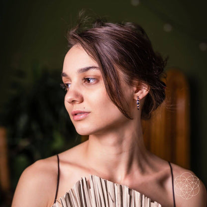 Wisdom & Willpower - Onyx Earrings of Resilience