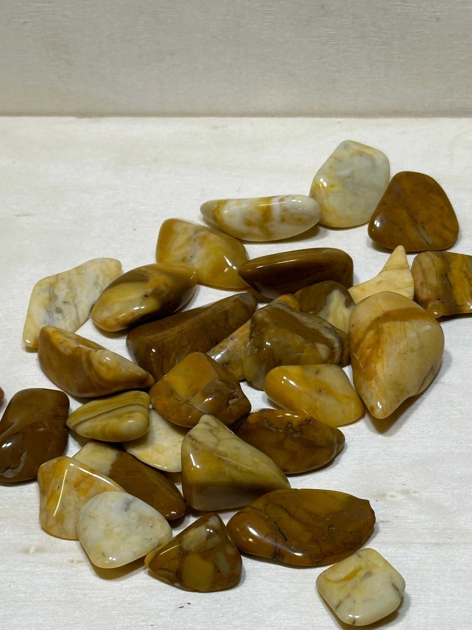 Healing Yellow Jasper Tumbled Stone for Empowerment